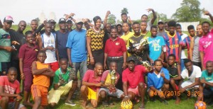 Members of the participating teams with organizers.  