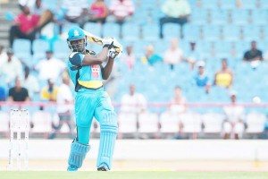 Andre Fletcher, the St Lucia Zouks top run-scorer in the 2014 CPL, scored 57 at the Beausejour Stadium yesterday. (CPL)