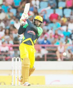 Gayle smashed 90 from just 36 deliveries including 9 sixes. — at Beausejour Stadium. (CPL)