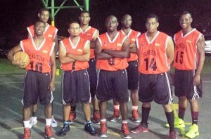 Ravens Division I team Saturday night at Burnham Basketball Court. (GABA Photo)