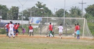 Diamond Secondary put another past Camille’s Institute in the second half of their match yesterday at the Timehri Red Ground. 