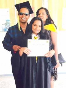 Ganesh with his wife and daughter 