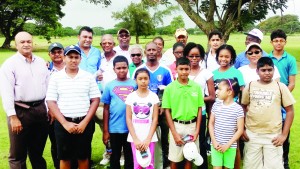 In picture, the 19 participants, along with; in back row from left; President Oncar Ramroop, Captain Chatterpaul Deo and Sponsor Mr Sanjay Persaud.