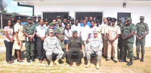 Members of the Florida National Guard, GDF, GPF, CDC, GFS, GPS and Ministry of Health.