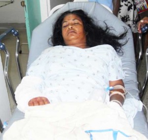 Neerranie Kadir after being  hospitalized on Sunday. 
