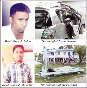 shed bus cousins perish levels car essequibo bo destroying crashed sparta road public