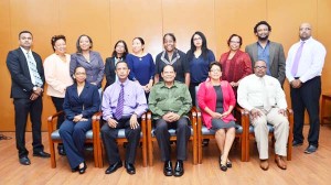 Prime Minister Moses Nagamootoo and Board of Directors of the Guyana National Newspapers Limited (GNNL) and the National Communications Network (NCN) 