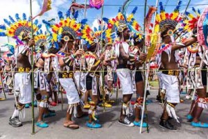 Mashramani costume parade scenes