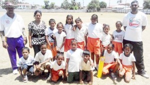 Members of the winning Hague Primary School team 