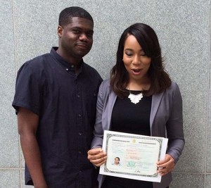 Randolph Holder and his Fiancé US based Guyanese Mary Muhammad in happy times. 