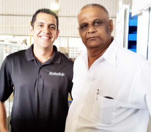 Alex Lima-Arie and businessman, Khemraj Brijlall