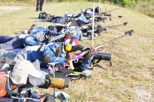 Defending champions Lennox Braithwaite (2nd left) and current leader Ransford Goodluck (3rd left) will be locked in intense battle come Sunday’s final day of Nationals 2015.