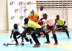 Old Fort’s Aderemi Simon tackles Jamarj Assanah of the Hikers.