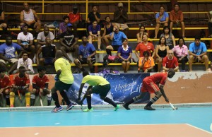 Under-21 star Aroydy Branford leaves two Hikers defenders in his dust.