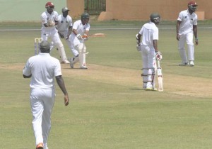 Vishaul Singh looked well organised during his century stand with Chandrika.