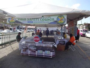 The informative booth that was set up at the Vreed-en-Hoop bus park.