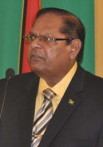 Prime Minister  Moses Nagamootoo 