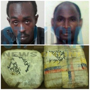 Top row: Louisy (left) and George. Bottom: the drug that was seized by the police. 