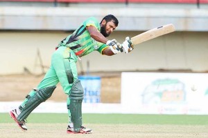 Assad Fudaddin scored a century to lead Guyana Jaguars.