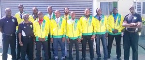 Men's National Futsal Team prior to departure for Cuba.