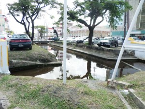 One of the cleaned canals in the heart of the city.