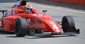 Calvin Ming drives the #4 car during the event in Mexico.