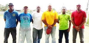 Mr. Cadogan (3rd right) and his other executives enjoy each other’s company moments after the elections had concluded.