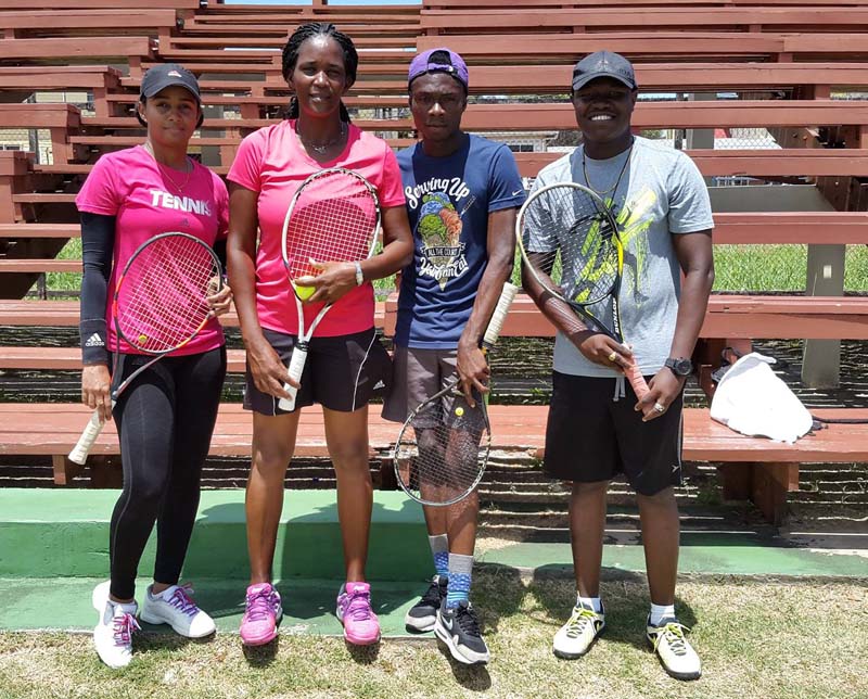 On left players from Sheltez B and Non Pariel Tennis Club. 