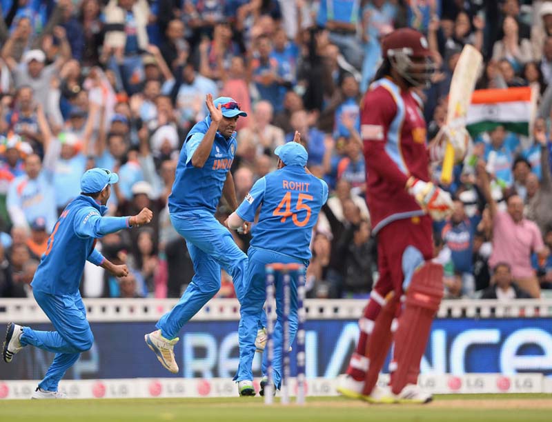 R Ashwin holds the aces coming into the semi-finals, but Chris Gayle will be keen to get his own back © Getty Images