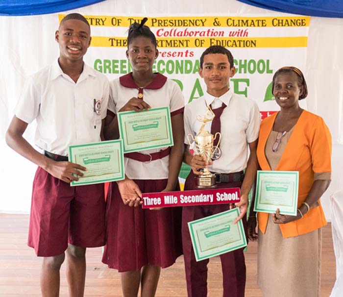 Three Miles Secondary School wins ‘Green Bartica’ debate - Kaieteur News