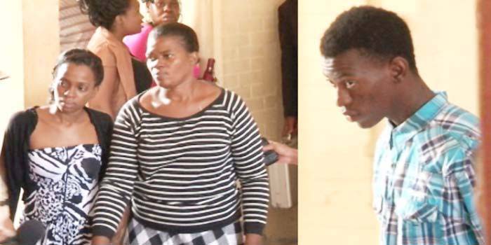 Granted bail: (from left) Krystal Thomas, Sisanie Henry and Jahmil Sinclair