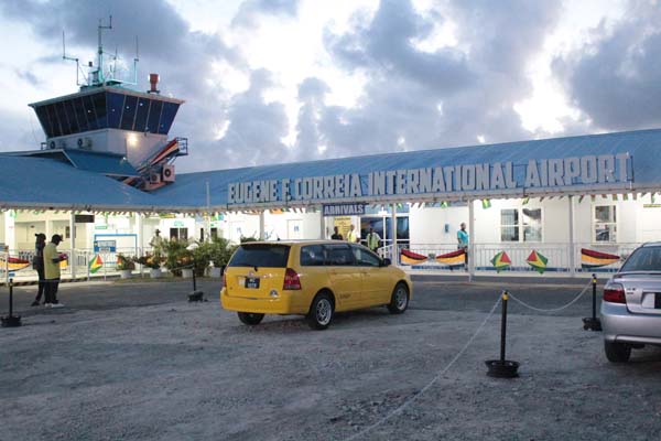 The Ogle International Airport was yesterday renamed to the Eugene F. Correia International Airport. 