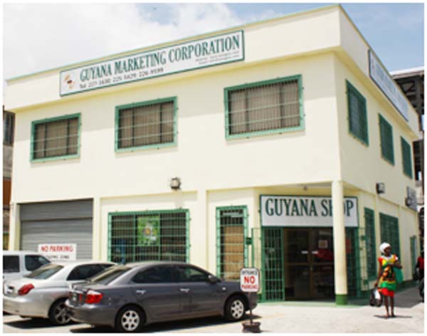 The Guyana Marketing Corporation building at Alexander and Robb Street.