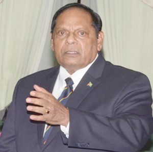 Prime Minister Moses Nagamootoo