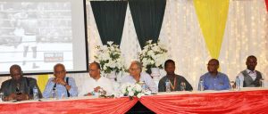 The head table included Politicians and two Boxers.