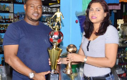 Trophy Stall on board MoH Soft Shoe Football