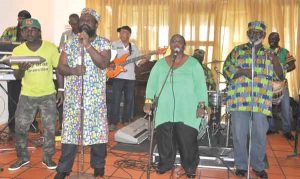 The Yoruba Singers during one of their performances 