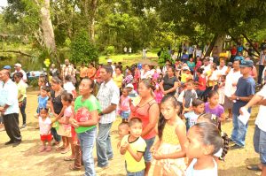 Some of the residents, who turned up at the Moraikobai Landing to witness the commissioning of the boat. 