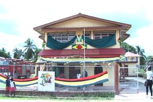 The rehabilitated Regional Democratic Council (RDC) building at Kwakwani.