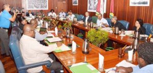 President David Granger’s meeting with the Permanent Secretaries of the various Ministries last week.