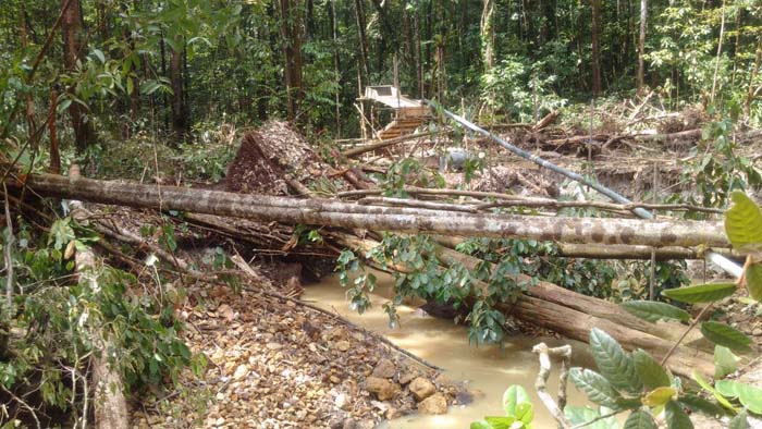 Another view of the area that caved-in resulting in the death of 18-year-old Ramal Williams.