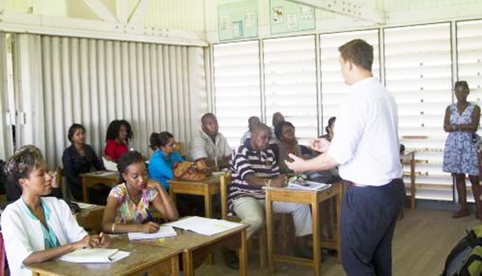 One of the sessions at the last teaching exchange programme.