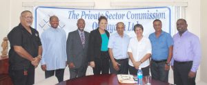 PSC officials with Ambassadors George Talbot (second from left) and David Hales (third from left).