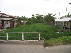 Squatting obstructs maintenance of canals (DRR-Team Mission Report, Guyana)