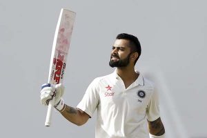 Virat Kohli scored his 12th century, West Indies v India, 1st Test, Antigua, 1st day, July 21, 2016 ©Associated Press