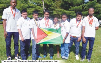 Shokoguy Karate-Do of Guyana returns from USA  championship victorious