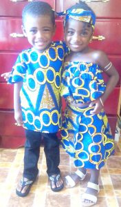 Twin siblings, Jared and Janiah Assanah, were adorably decked out in their African outfits to be a part of the recent Emancipation Day celebrations.