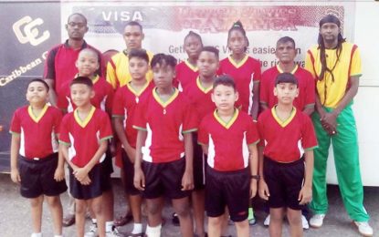 Guyana arrives in Jamaica for Caribbean Pre-Cadet TT Championships