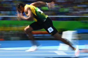 Yohan Blake competes in the Men’s 200m Round 1 during the athletics competition at the Rio 2016 Olympic Games at the Olympic Stadium in Rio de Janeiro on August 16, 2016. (Photos: AFP)