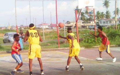 Rose Hall Town Jammers off to winning start in A. Ally and Sons Basketball competition in Berbice